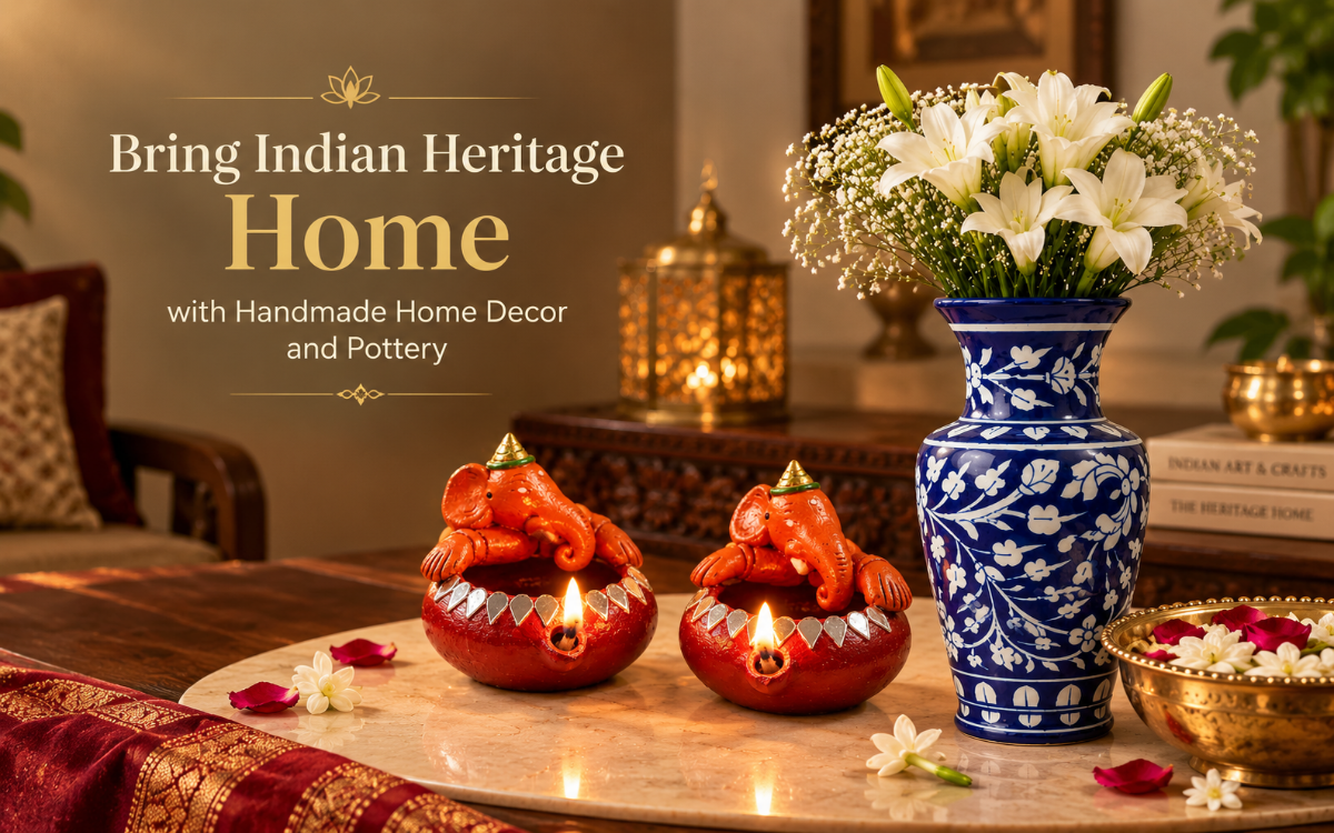 Bring Indian Heritage Home with Handmade Home Decor and Pottery