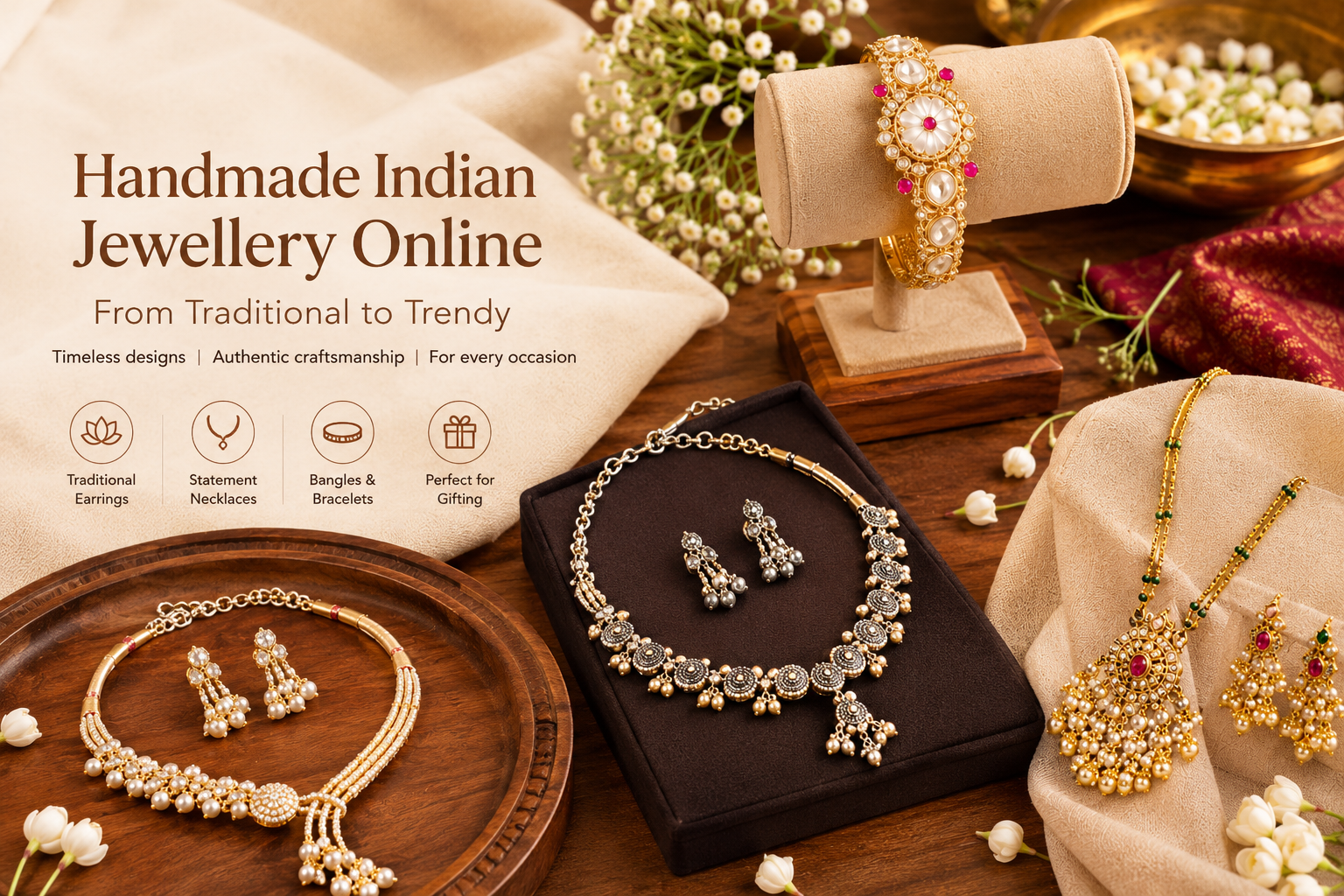 From Traditional to Trendy: A Guide to Handmade Indian Jewellery Online