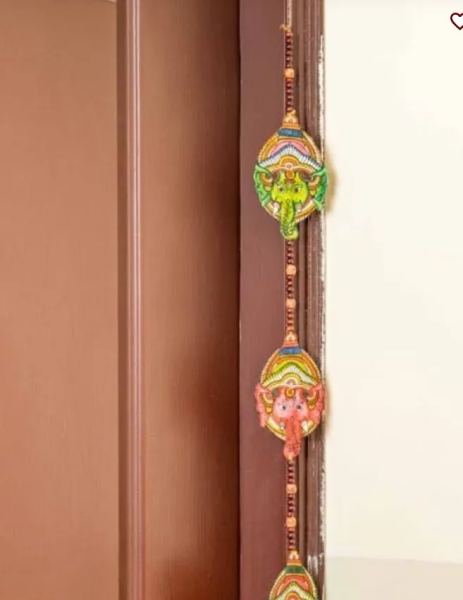 Leather Ganesha Toran – Two Strings