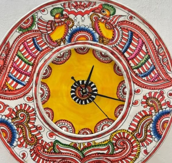 Handcrafted Leather Wall Clock