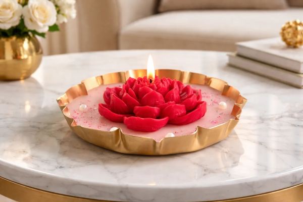 Lotus Bloom Uri Candle – Vanilla Dream