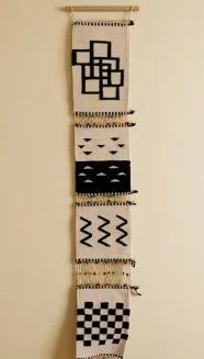 Handwoven Abstract Geometric Wall Hanging