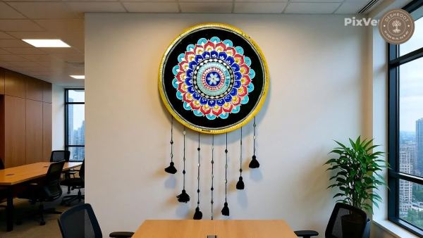 Handcrafted Mandala Dreamcatcher Wall Hanging