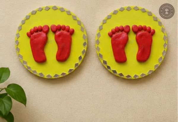 Sacred Charan Paduka Wall Décor Set
