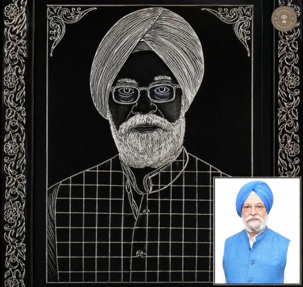 Custom Engraved Wooden Portrait Frame