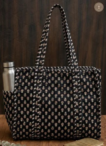 Black Buti Printed Multipurpose Shoulder Bag for Women