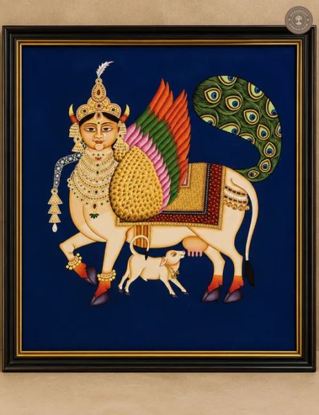 Kamadhenu Divine Cow Painting