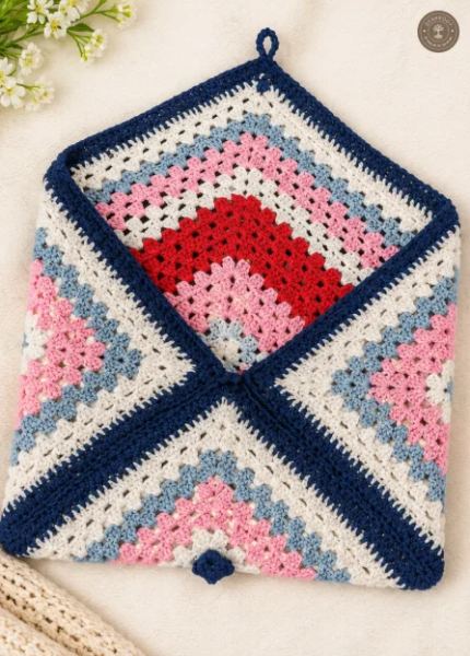 Handmade Crochet Laptop Sleeve – 16 x 10 Inch Laptop Cover