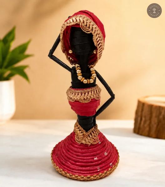Handcrafted Tribal Lady Figurine