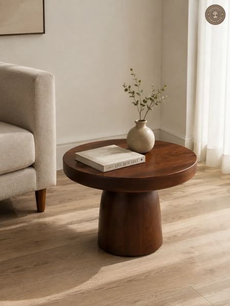 Modern Walnut Hub Table