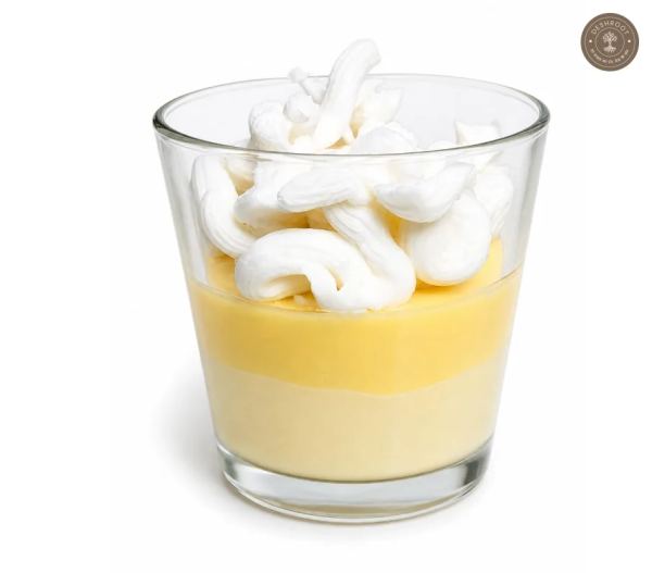 Handcrafted Layered Mango Dessert-Inspired Candle with Cream Topping