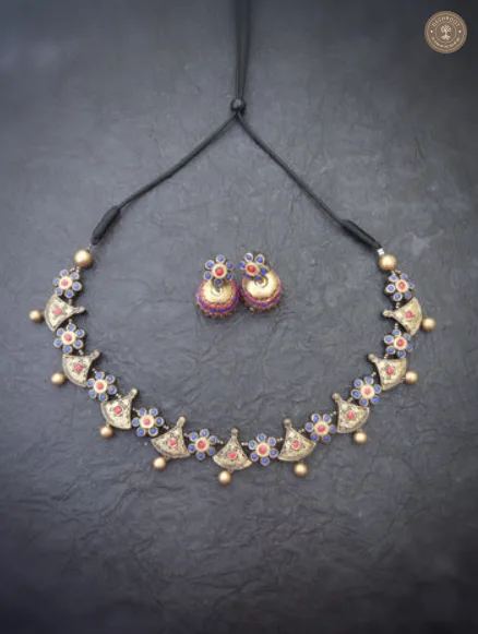 Amudha Terracotta Necklace | Handcrafted Tamil Nadu Terracotta Jewellery