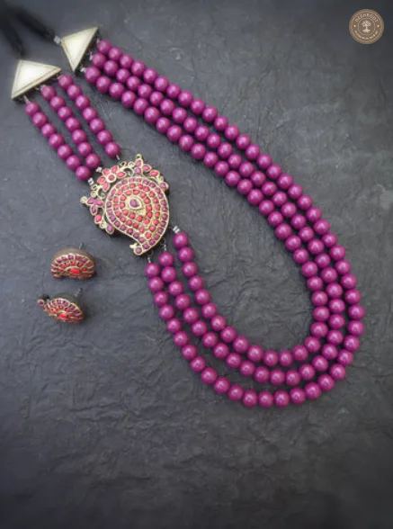 Charu Terracotta Necklace | Handcrafted Tamil Nadu Terracotta Jewellery