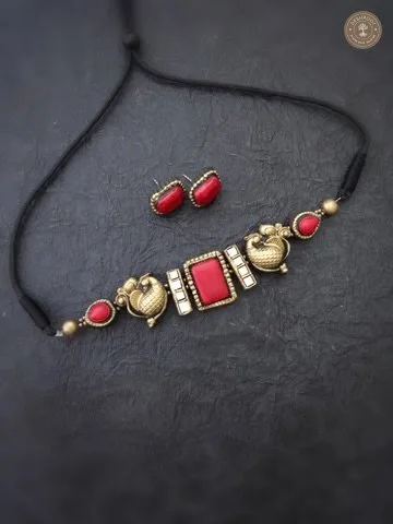 Thoorigai Terracotta Necklace | Handcrafted Tamil Nadu Terracotta Jewellery