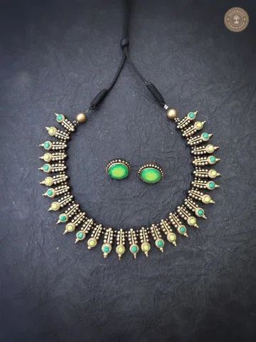 Kothai Terracotta Necklace | Handcrafted Tamil Nadu Terracotta Jewellery