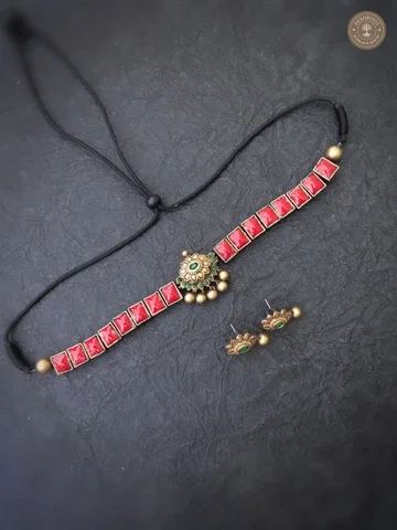 Ponni Terracotta Necklace | Handcrafted Tamil Nadu Terracotta Jewellery
