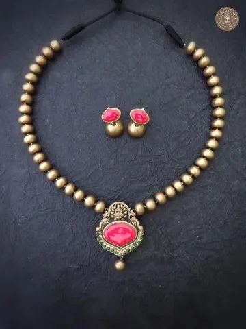 Iyal Terracotta Necklace | Handcrafted Tamil Nadu Terracotta Jewellery