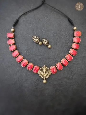 Kanmani Terracotta Necklace | Handcrafted Tamil Nadu Terracotta Jewellery