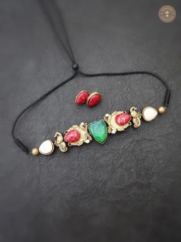 Sivakami Terracotta Necklace | Handcrafted Tamil Nadu Terracotta Jewellery