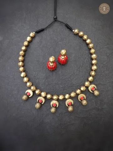 Sengamal Terracotta Necklace | Handcrafted Tamil Nadu Terracotta Jewellery