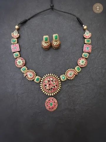 Arasi Terracotta Necklace | Handcrafted Tamil Nadu Terracotta Jewellery