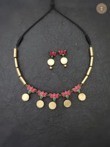 Vanathi Terracotta Necklace | Handcrafted Tamil Nadu Terracotta Jewellery