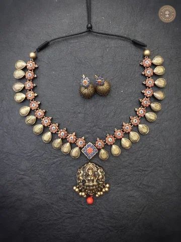 Pavai Terracotta Necklace | Handcrafted Tamil Nadu Terracotta Jewellery