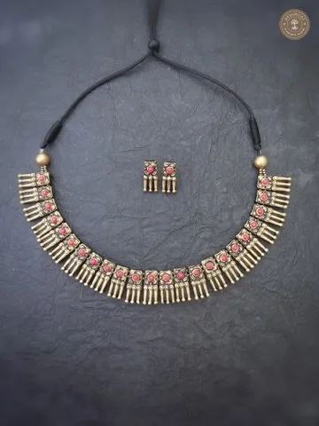 Ezhil Terracotta Necklace | Handcrafted Tamil Nadu Terracotta Jewellery