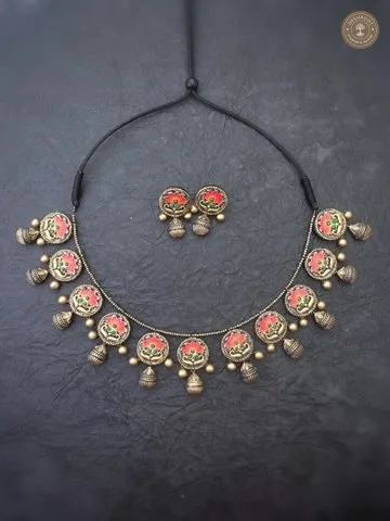 Nila Terracotta Necklace | Handcrafted Tamil Nadu Terracotta Jewellery