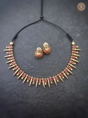 Puvika Terracotta Necklace | Handcrafted Tamil Nadu Terracotta Jewellery