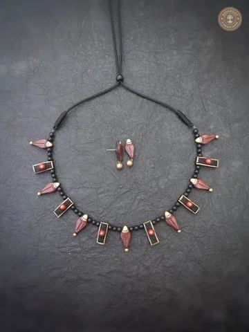 Agal Terracotta Necklace | Handcrafted Tamil Nadu Terracotta Jewellery