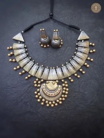 Dharani Terracotta Necklace | Handcrafted Tamil Nadu Terracotta Jewellery