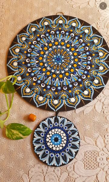 Evil Eye Floral Combo Hanging Ornament