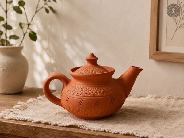 Rajasthani Terracotta Heritage Teapot