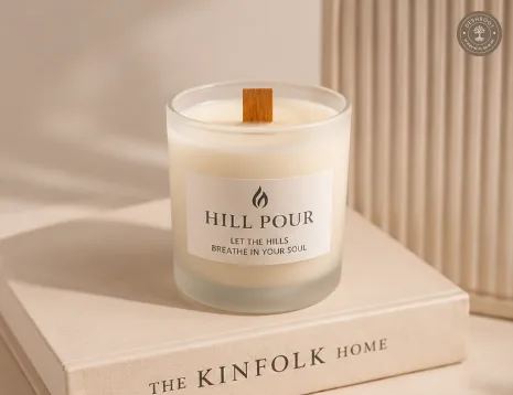Hill Pour Sandalwood Hand-Poured Soy Wax Candle