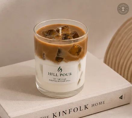 Hill Pour Coffee Latte Soy & Gel Wax Candle