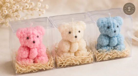 Hill Pour Teddy Bear Soy Wax Candle