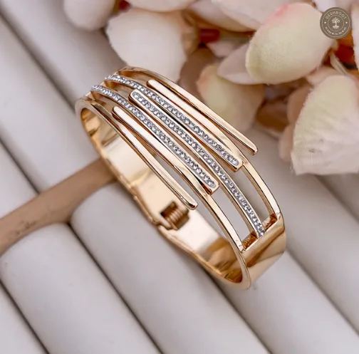 Golden Cascade Crystal Kids Kada