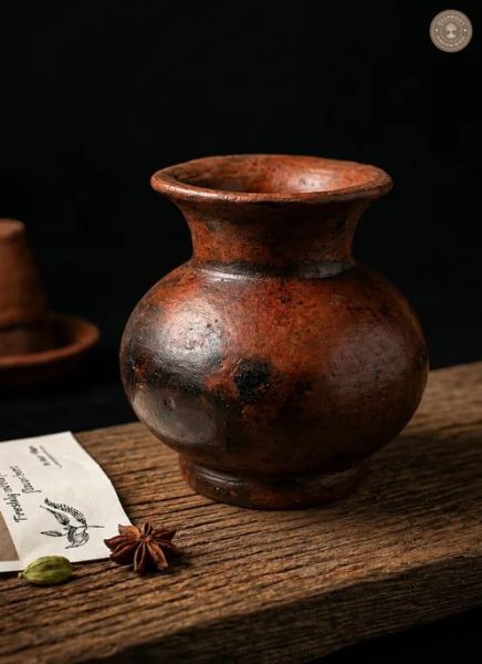 Handcrafted Terracotta Matka Vase – Rustic Earthen Pot with Traditional Finish