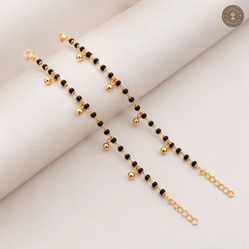 Golden Nazariya Charm Kids Bracelet Pair