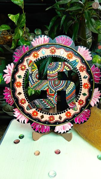 Swastik Dot Mandala 12 inch wall hanging