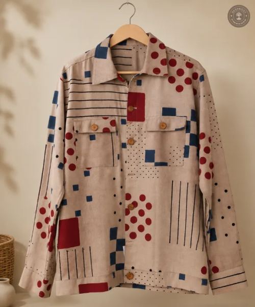 Printed Patchwork Jacket