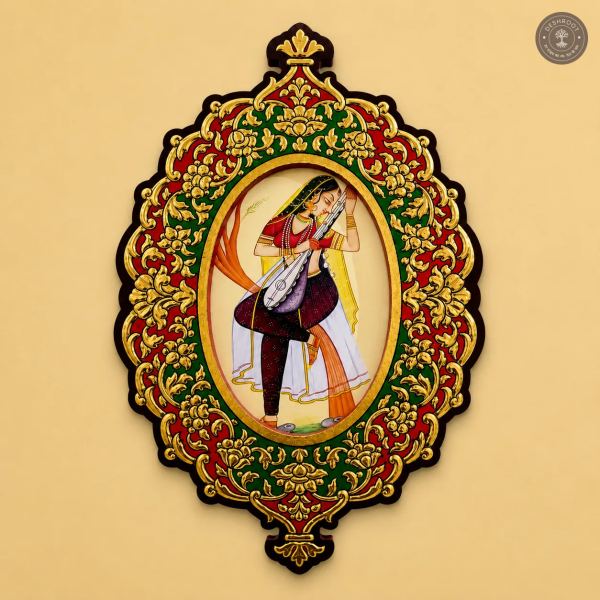 Handmade Usta Golden Art Decorative Frame