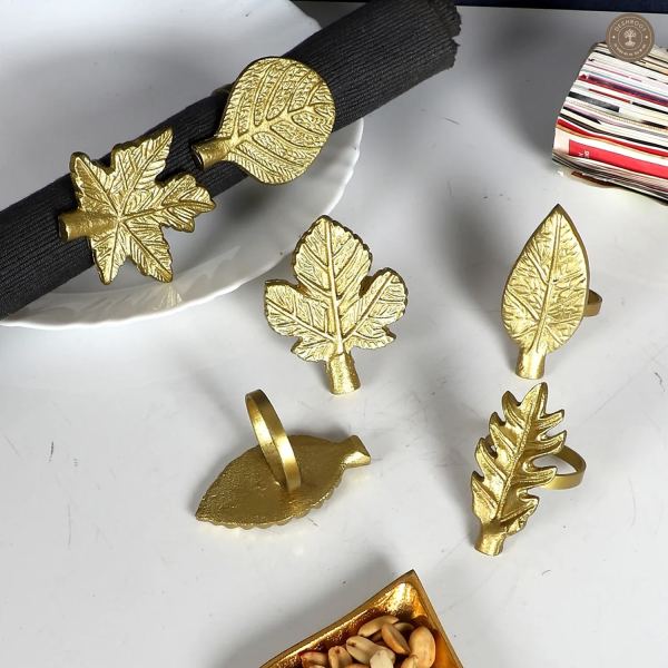 Leaves Napkin RIng Set of 6