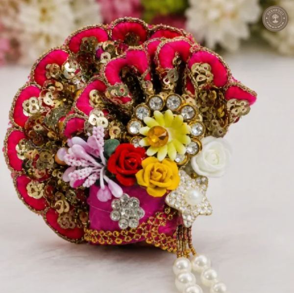 Royal Pink Floral Designer Crown