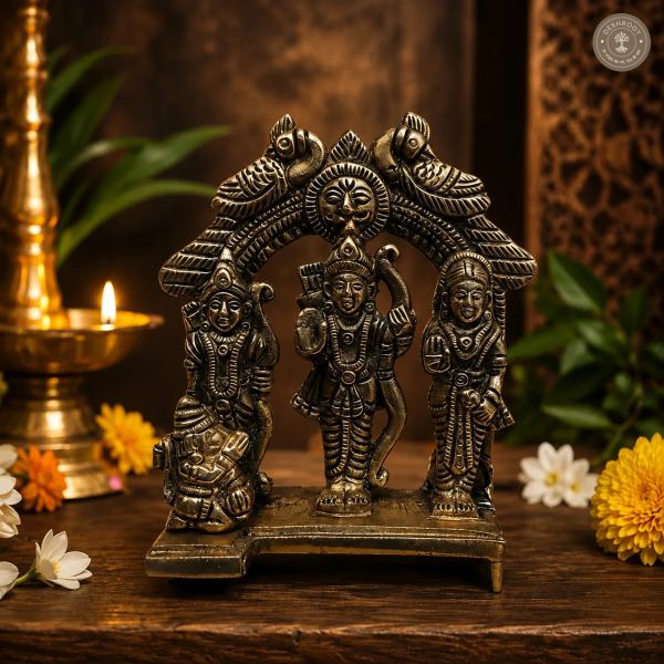 Handcrafted Brass Ram Darbar Idol