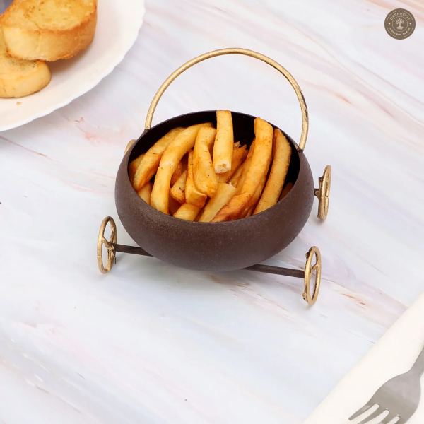 Round Bowl Snacks Platter With Wheels