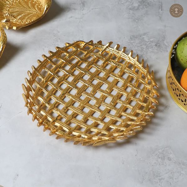 Round Wired Aluminium Platter
