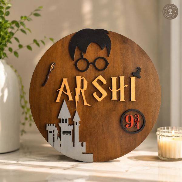 Harry Potter Themed Nameplate