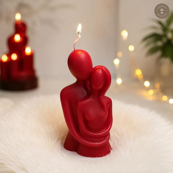 Romantic Couple Cuddle Candle